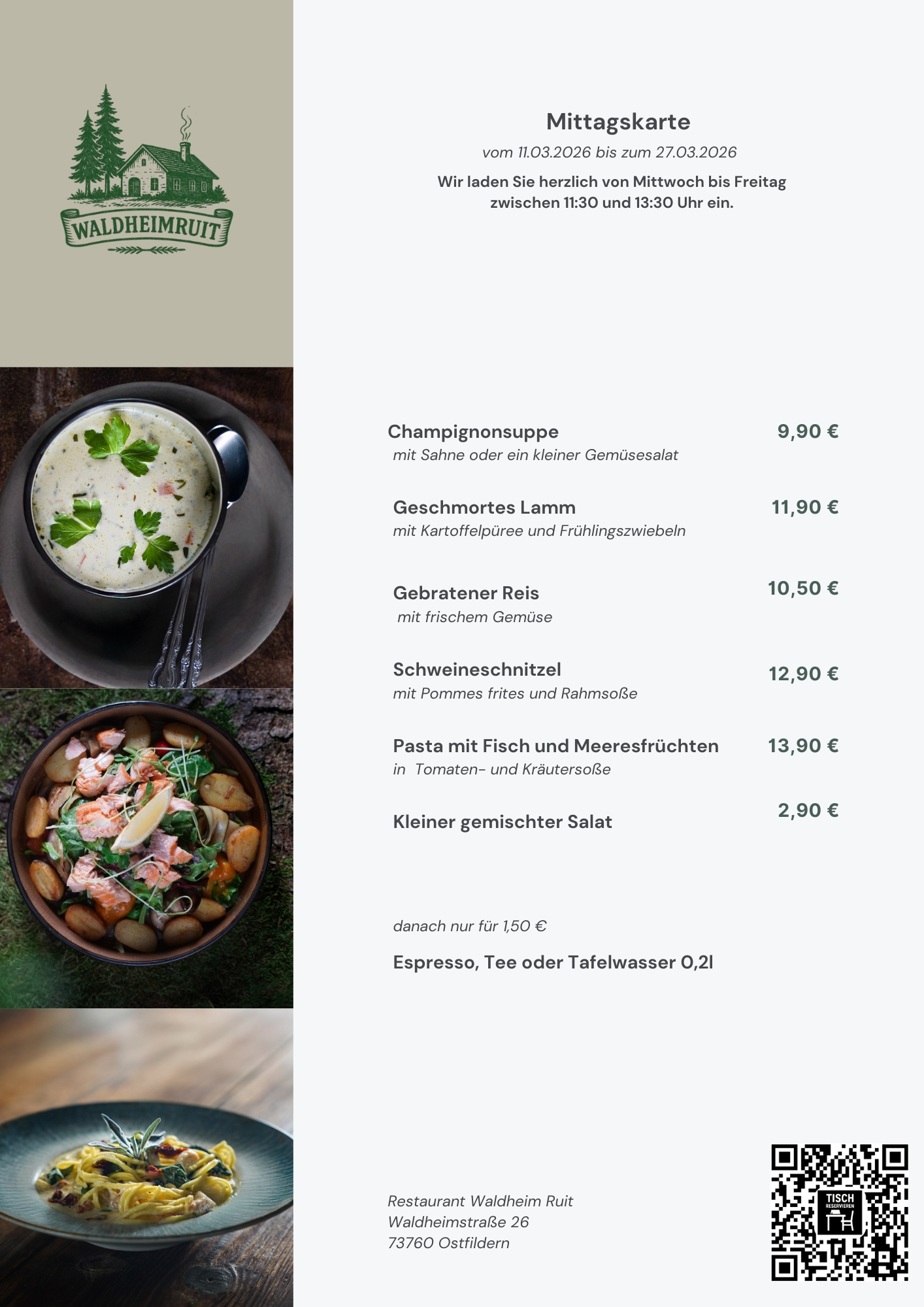 Mittagstisch Waldheim Ruit